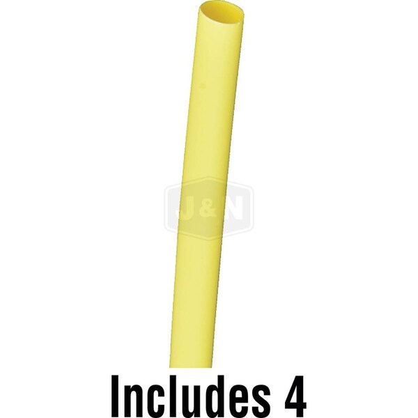 Aftermarket Heat Shrink Tube, 3:1 I.D. Shrink Ratio, Yellow, 12 in 606-31030-4-JN - main